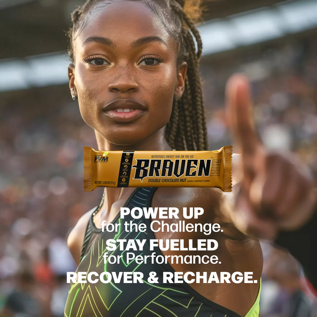BRAVEN Energy Bar Double Chocolate Nut 20-pack
