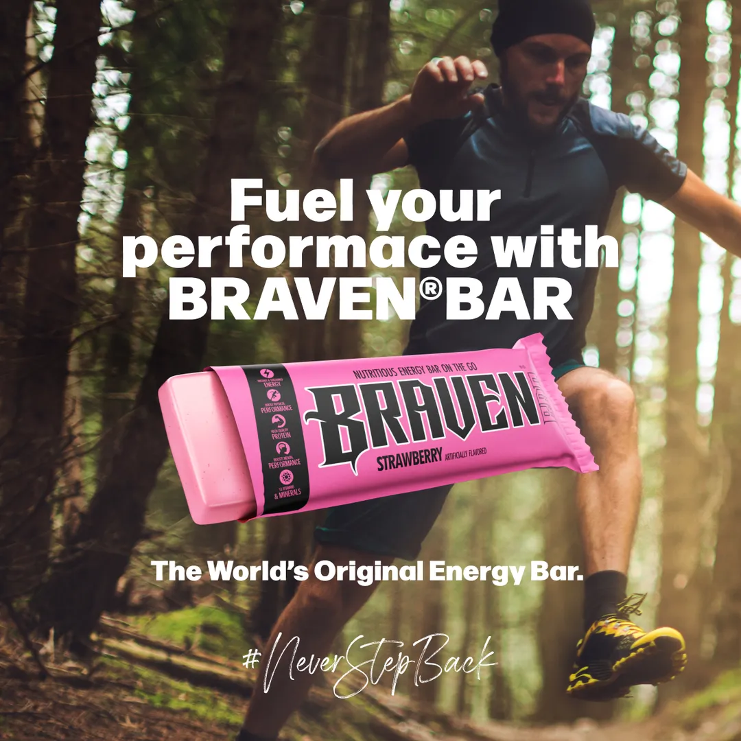 BRAVEN Energy Bar Strawberry 20-pack