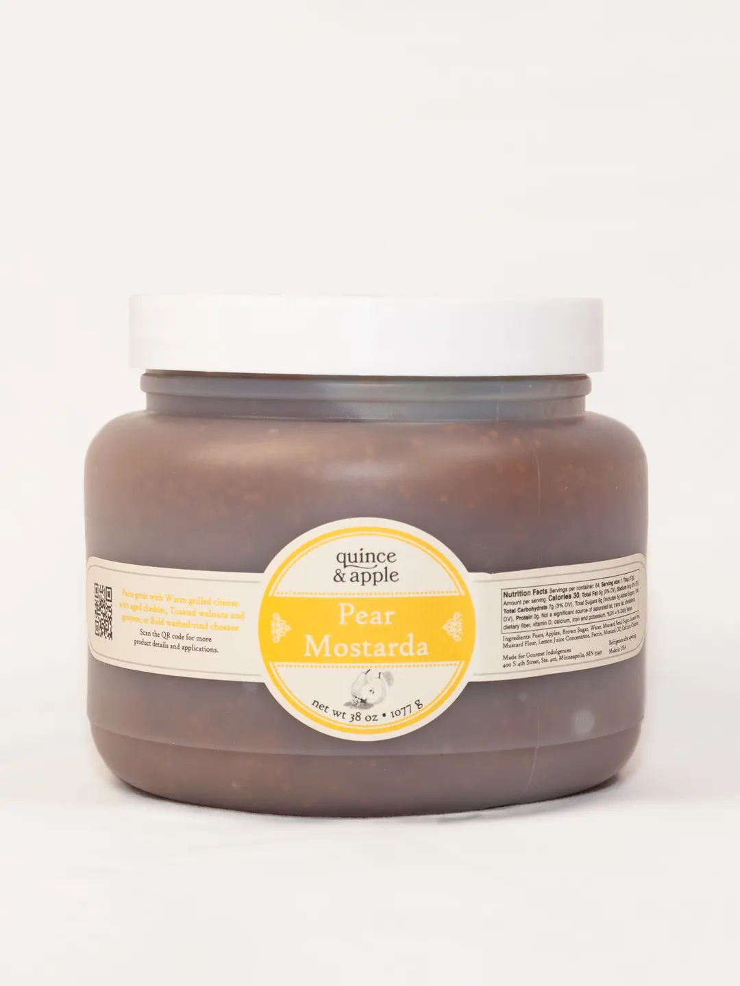 Pear Mostarda - Case of 12 - 7.2 oz Jars
