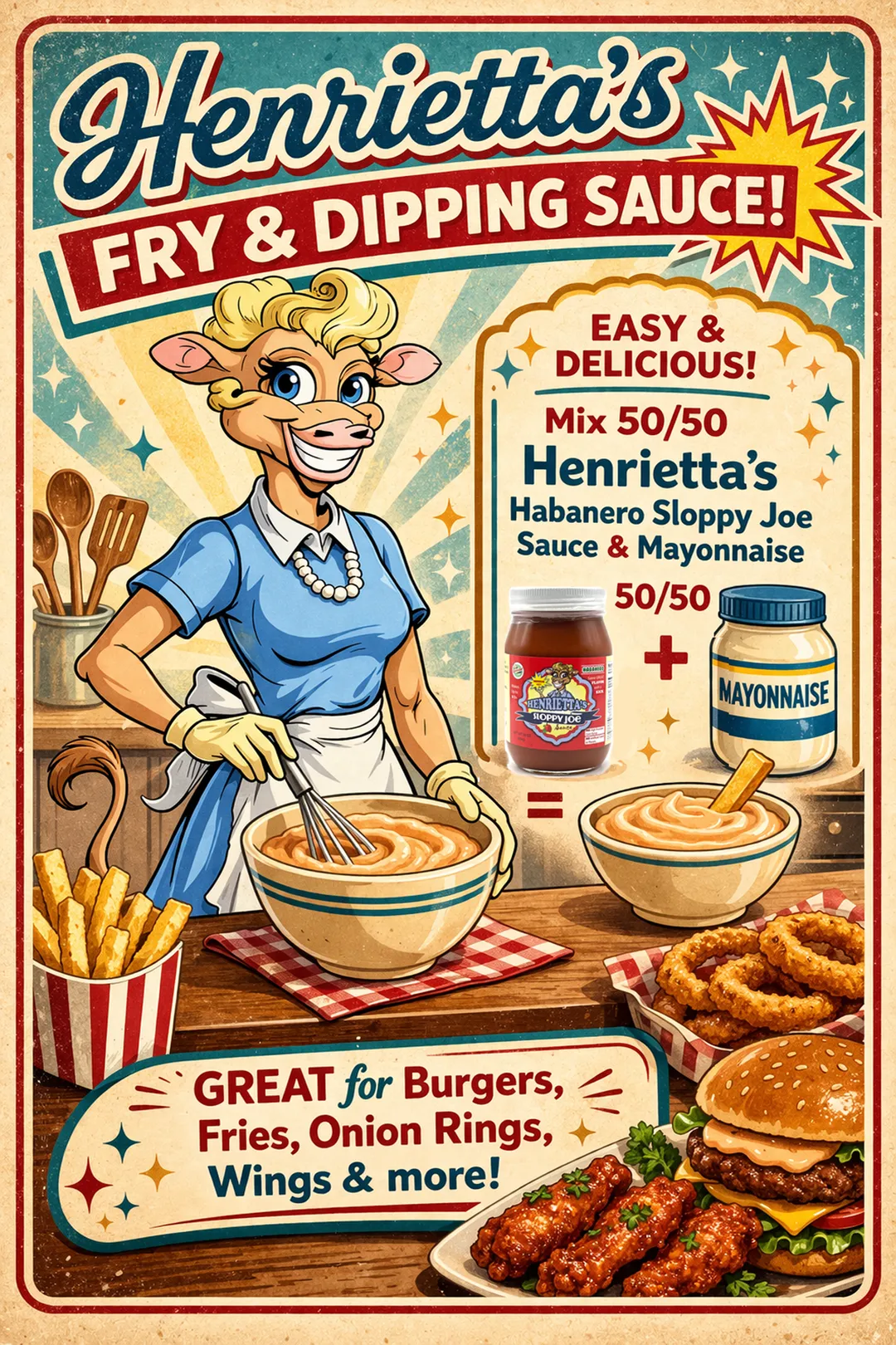 Henrietta's Sloppy Joe Sauce 16. oz Jars (Case of 12)
