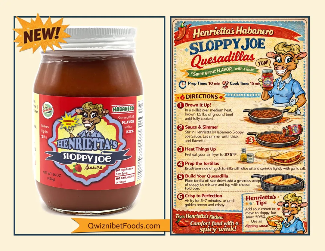 Henrietta's Habanero Sloppy Joe Sauce 16oz Jar - Spicy