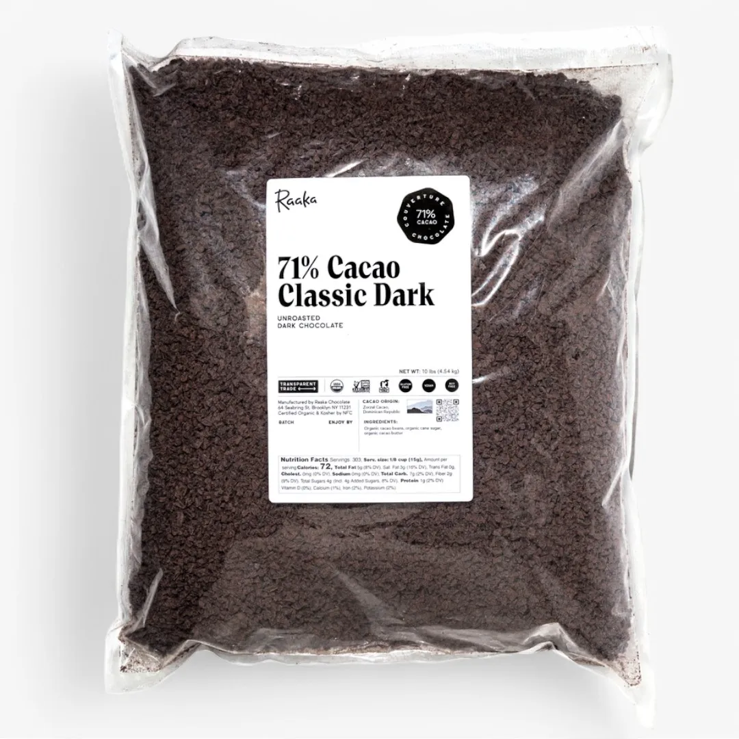 71% Cacao - Classic Dark Couverture - Ground (10lb Bag)