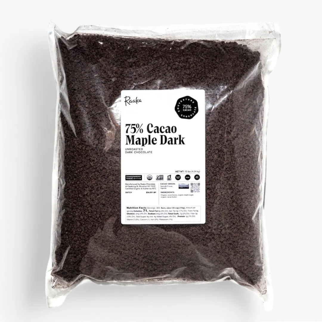 75% Cacao - Maple Dark Couverture - Ground (10lb Bag)