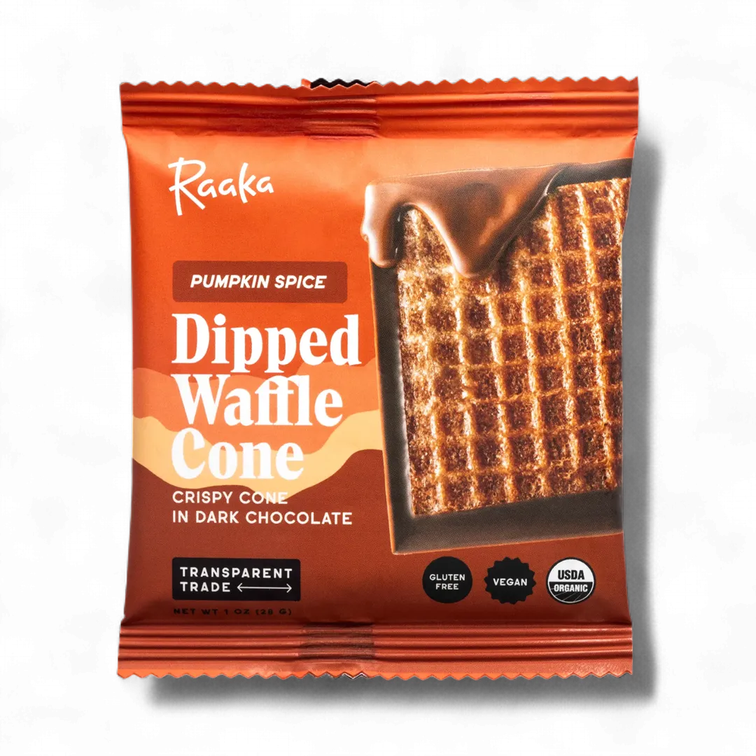 Pumpkin Spice Dipped Waffle Chocolate Bar - Fall & Halloween