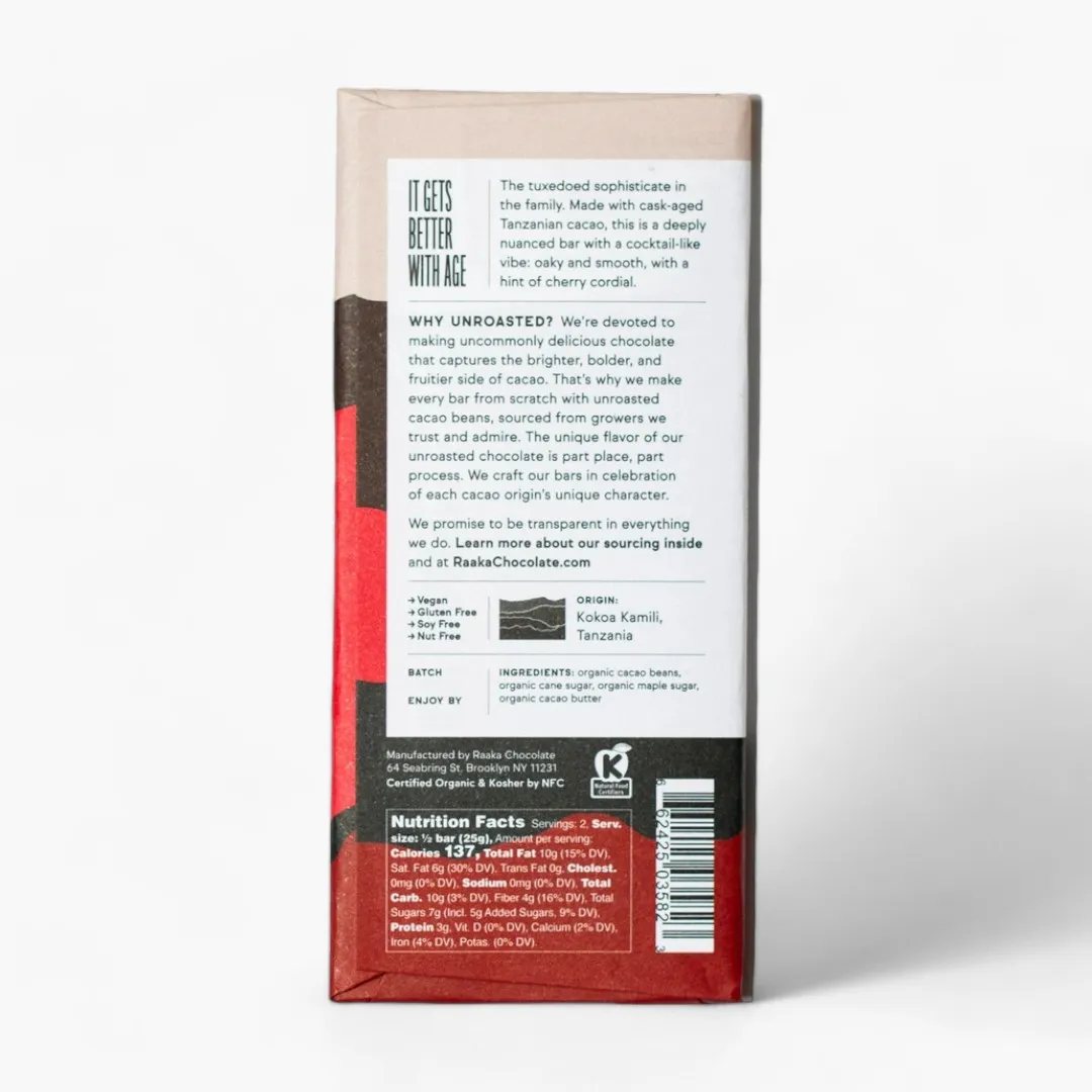 Bourbon Cask Aged Chocolate Bar