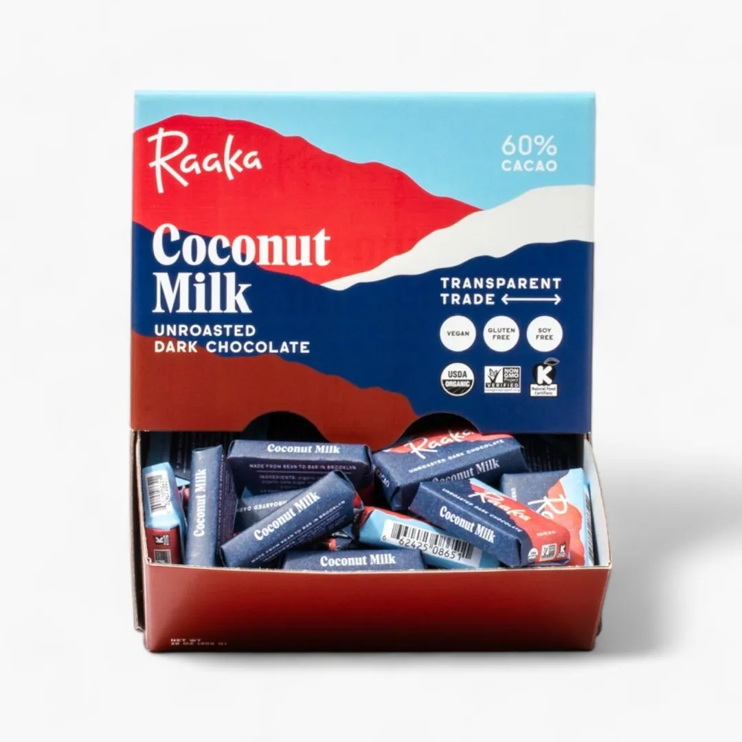 Coconut Milk Mini Chocolate Bars (100ct Box)