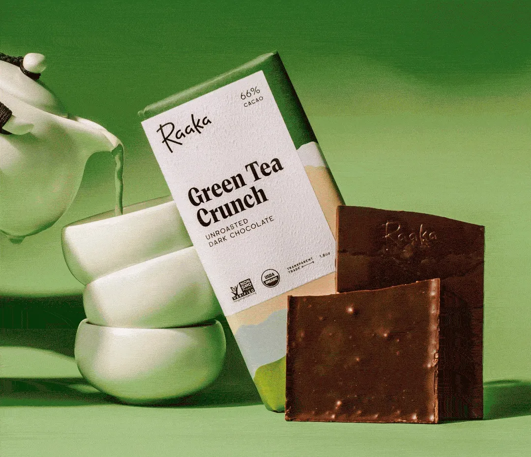 Green Tea Crunch Chocolate Bar