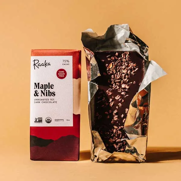 Maple & Nibs Chocolate Bar