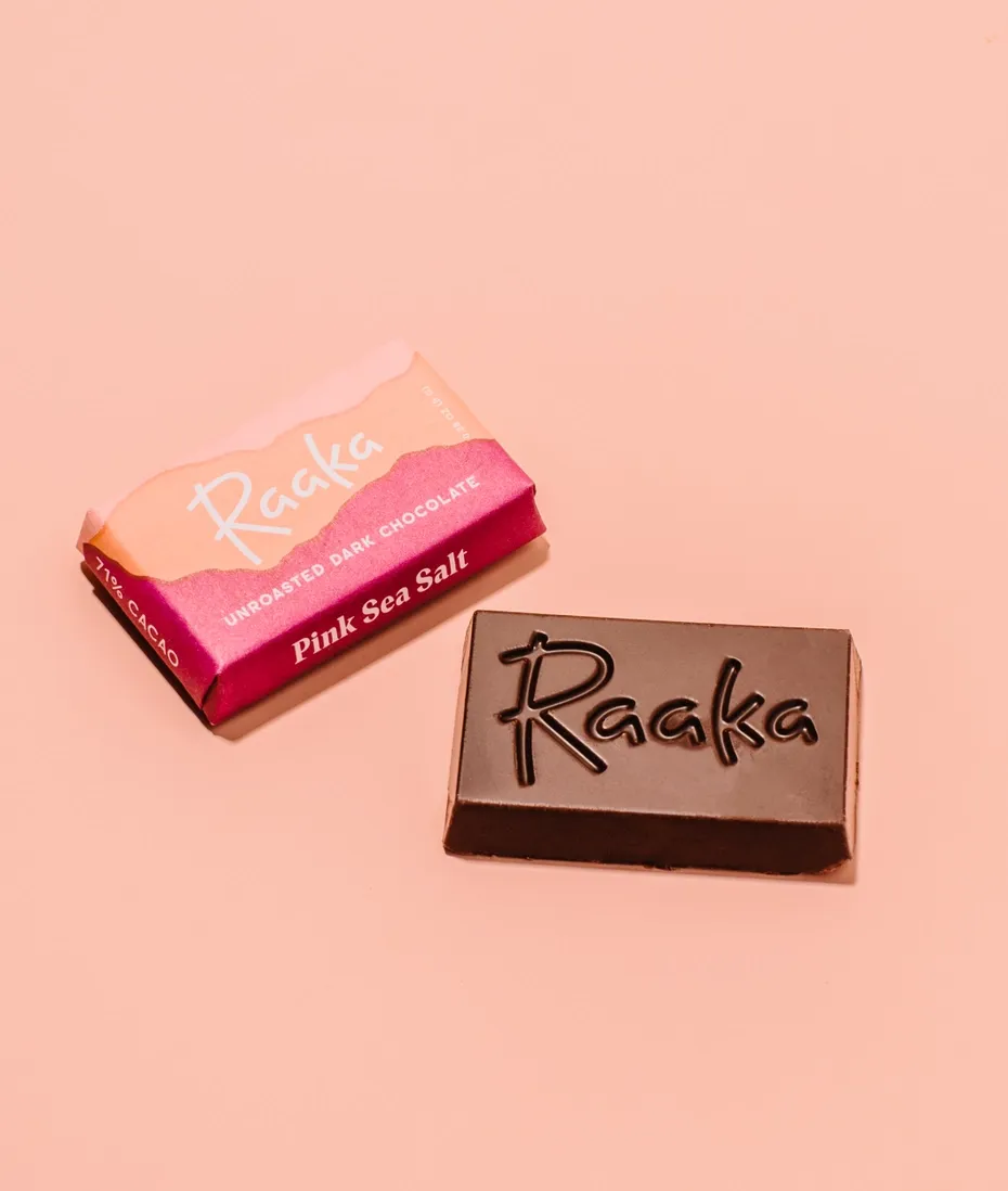 Pink Sea Salt Mini Chocolate Bars (100ct Box)