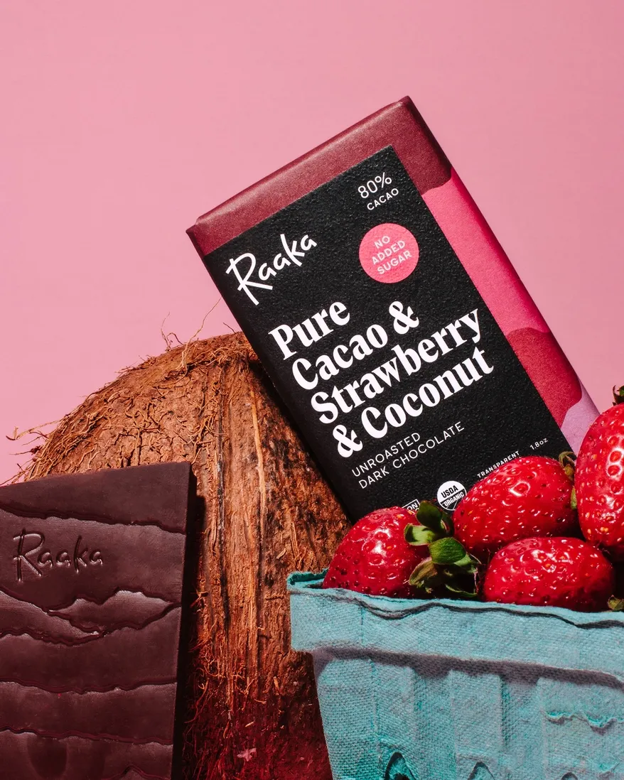 Pure Cacao & Strawberry & Coconut (No Added Sugar)