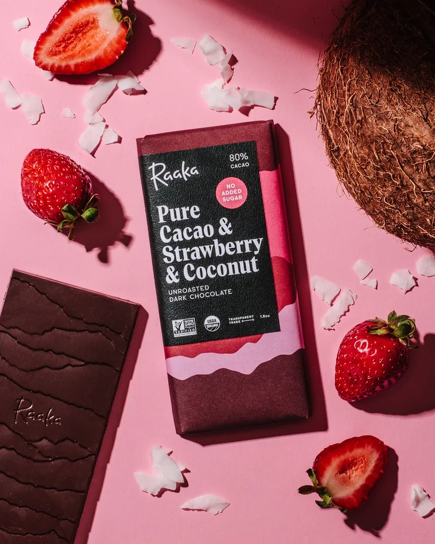 Pure Cacao & Strawberry & Coconut (No Added Sugar)