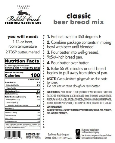 Classic Beer Bread Mix