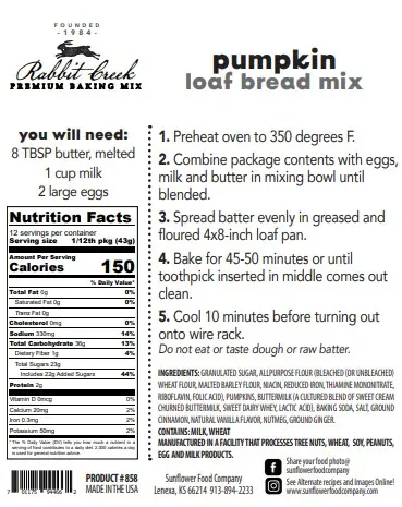 Pumpkin Quick Bread