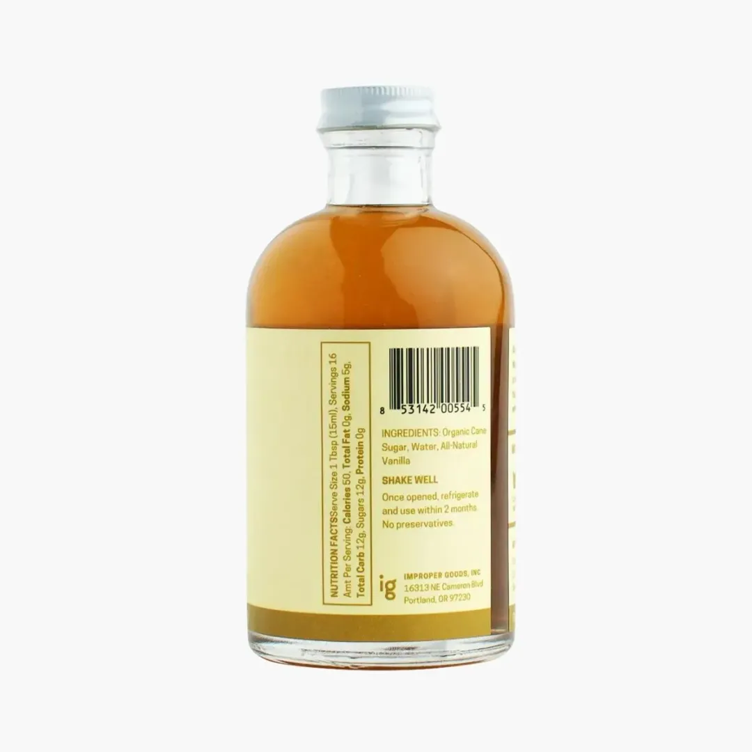 RAFT Vanilla Syrup
