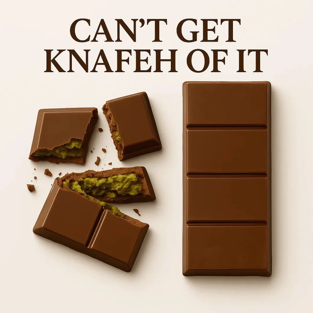 Dubai Chocolate Bar, 3.5 oz - 100g | Pistachio & Khanef (1 Bar)