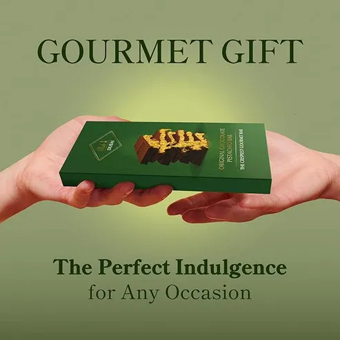 Rah Dubai Chocolate Bar, 7oz - 200g | Pistachio & Khanef (Master Case)