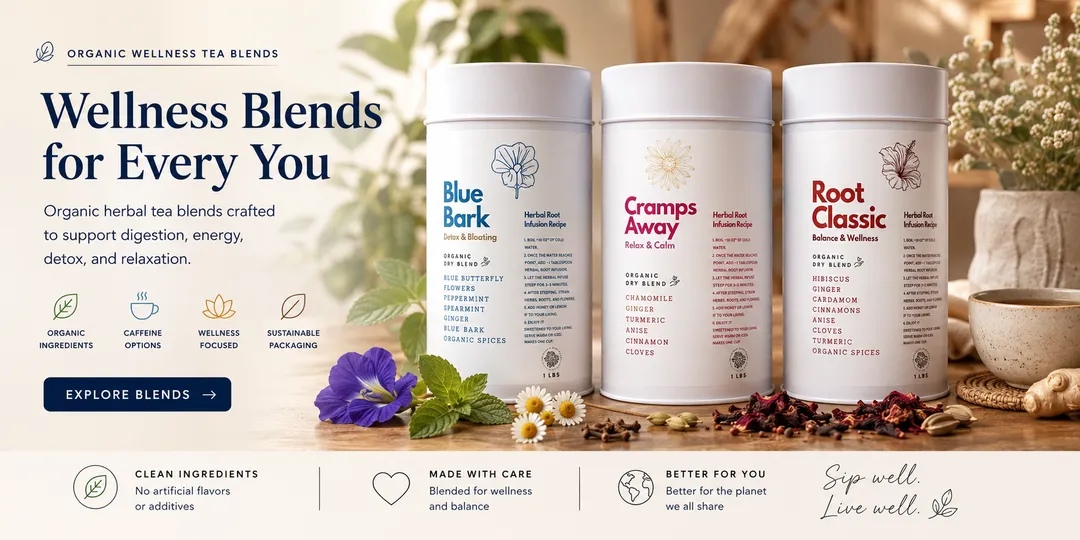 Cramps Away Herbal Dry Blend Tea 2 oz