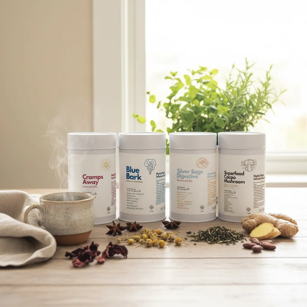 Cramps Away Herbal Dry Blend Tea 2 oz