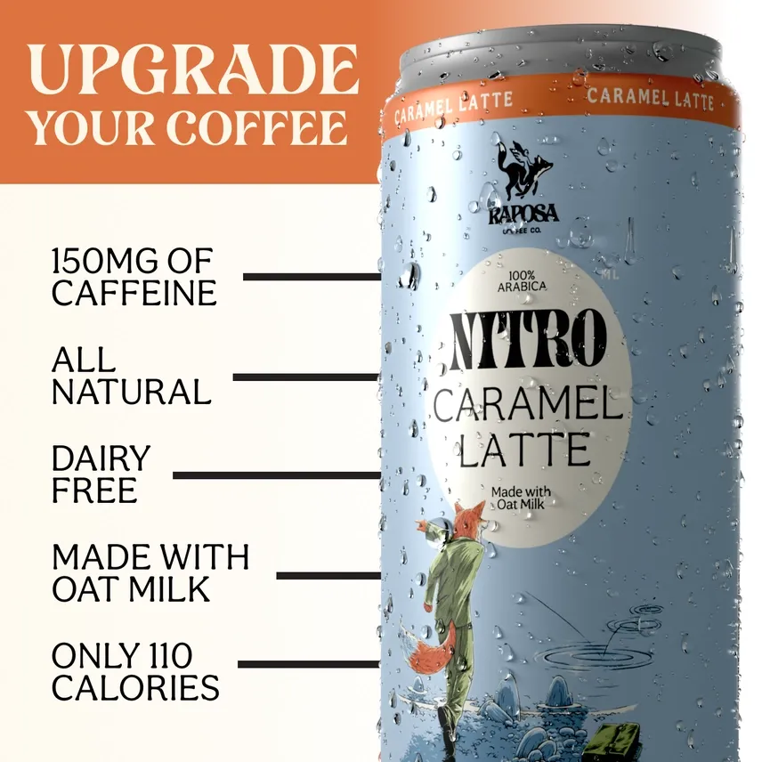 Nitro Cold Brew: Caramel Latte (250ml)