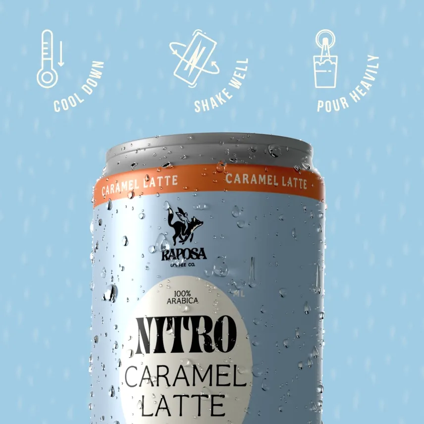 Nitro Cold Brew: Caramel Latte (250ml)