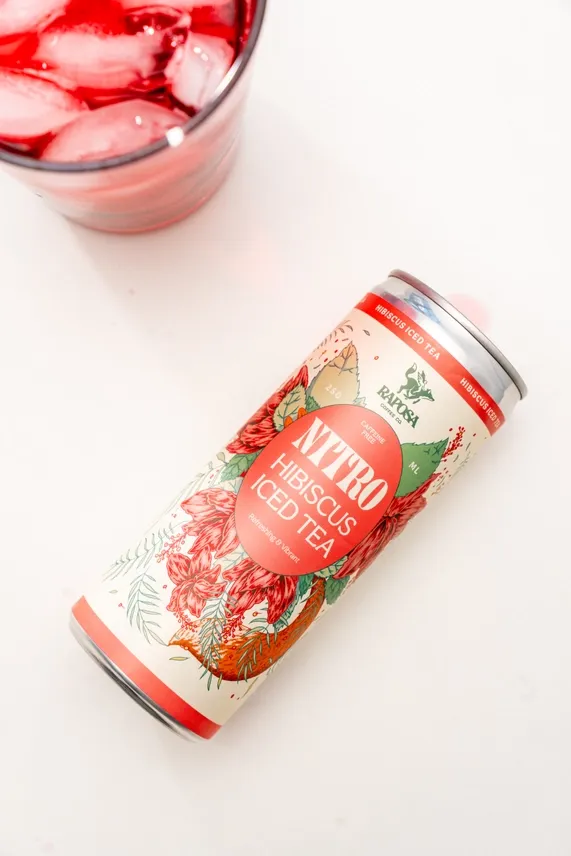 Nitro Cold Brew: Hibiscus Iced Tea (250ml) Caffeine-Free