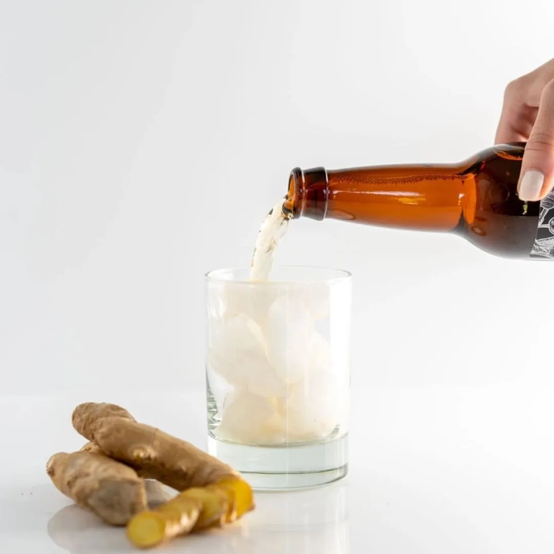 Sparkling Bourbon Ginger Pear Bottles