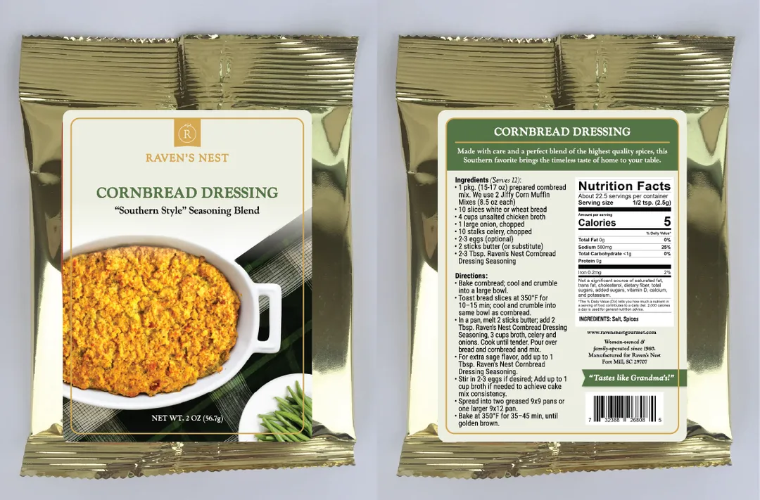 Raven's Nest Cornbread Dressing Seasoning