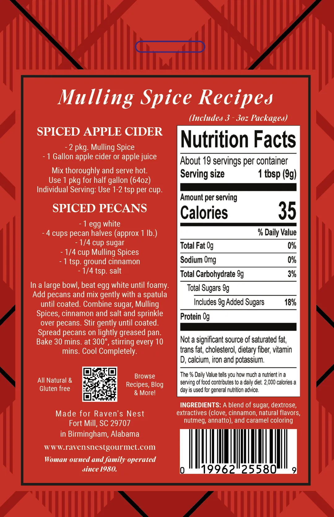 Mulling Spice Gift Box - Holiday