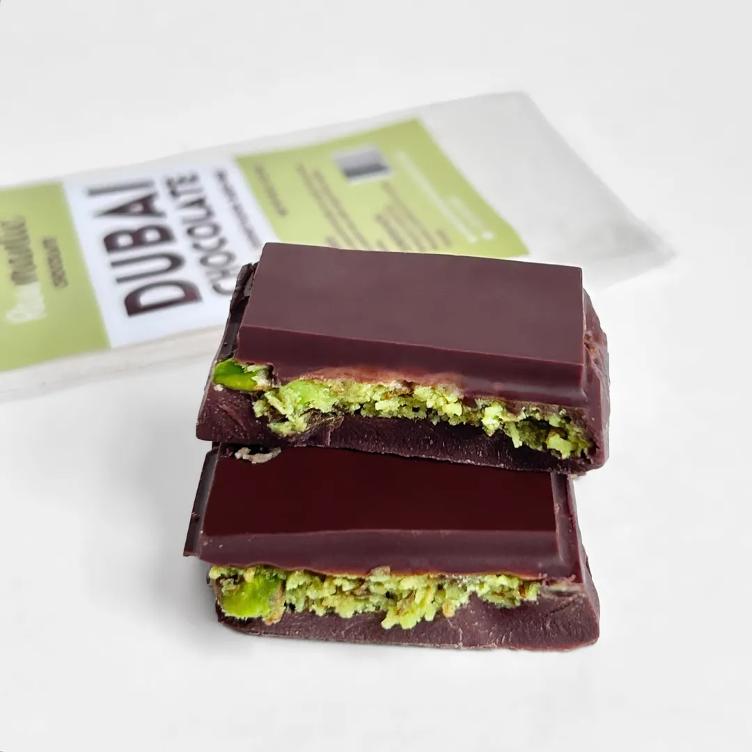 Dubai Chocolate knafeh Pistachio Chocolate Bar. 2.3Zoz/65g