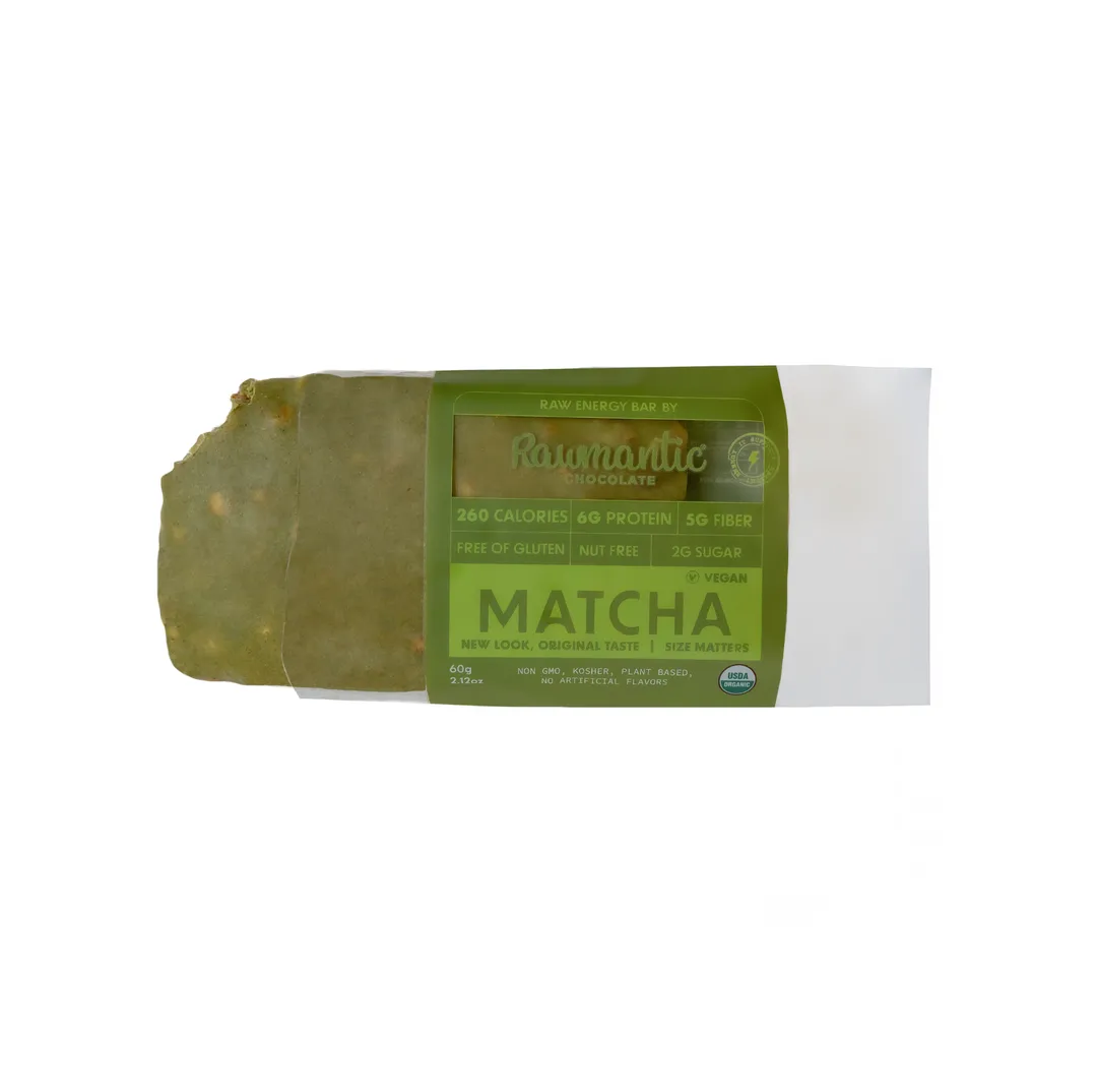 Matcha Vegan Plant Based Protein nutritional Bars