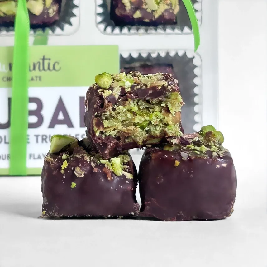 Dubai Chocolate Knafeh Pistachio Chocolate Truffle Vegan 9pc