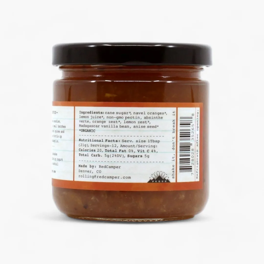 Absinthe Orange Deliciousness Marmalade - Cheeseboard Size (9oz)