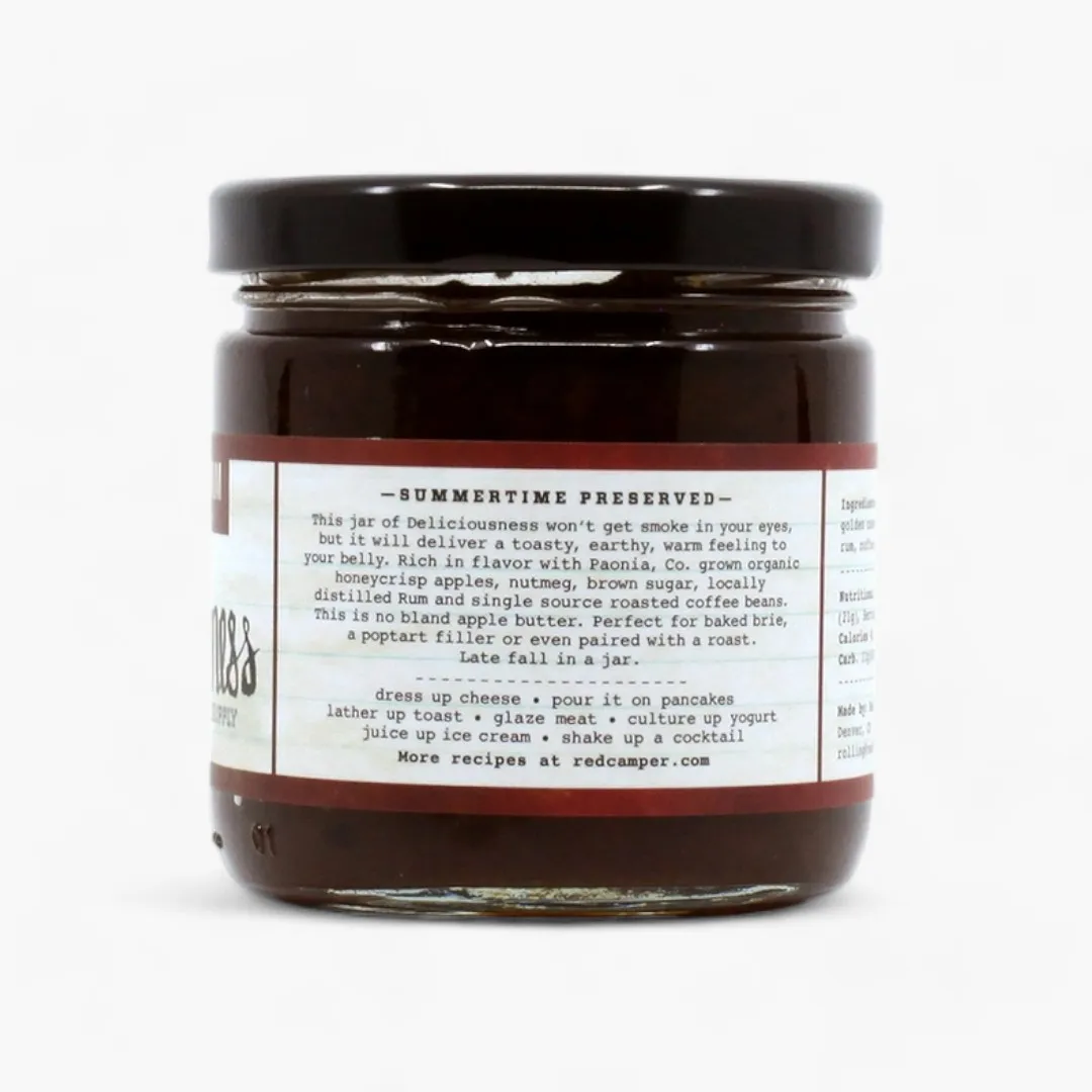 Campfire Apple Rum Deliciousness Preserves - Cheeseboard Size (9oz)