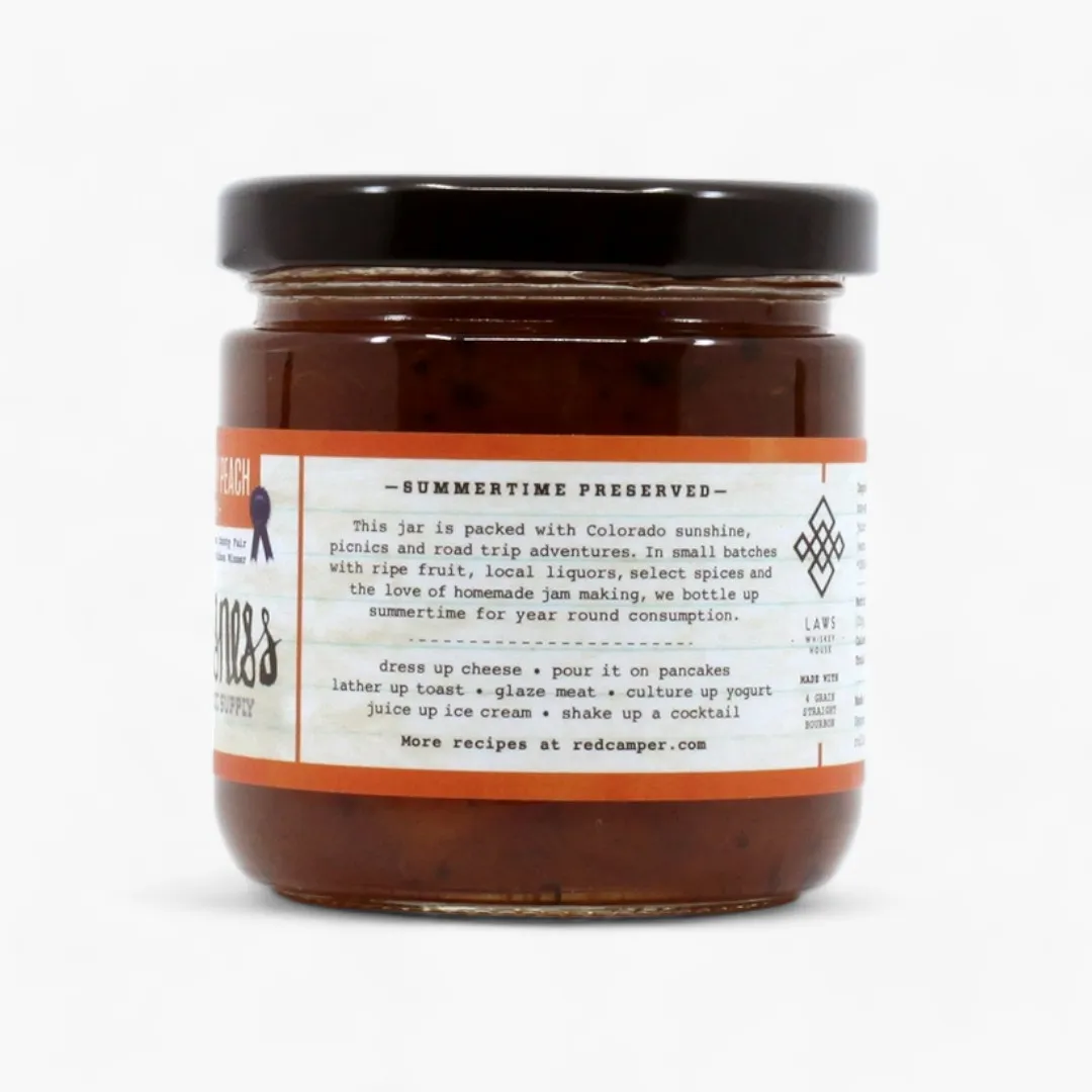 Colorado Whiskey Peach Deliciousness Preserves - Cheeseboard Size (9oz)