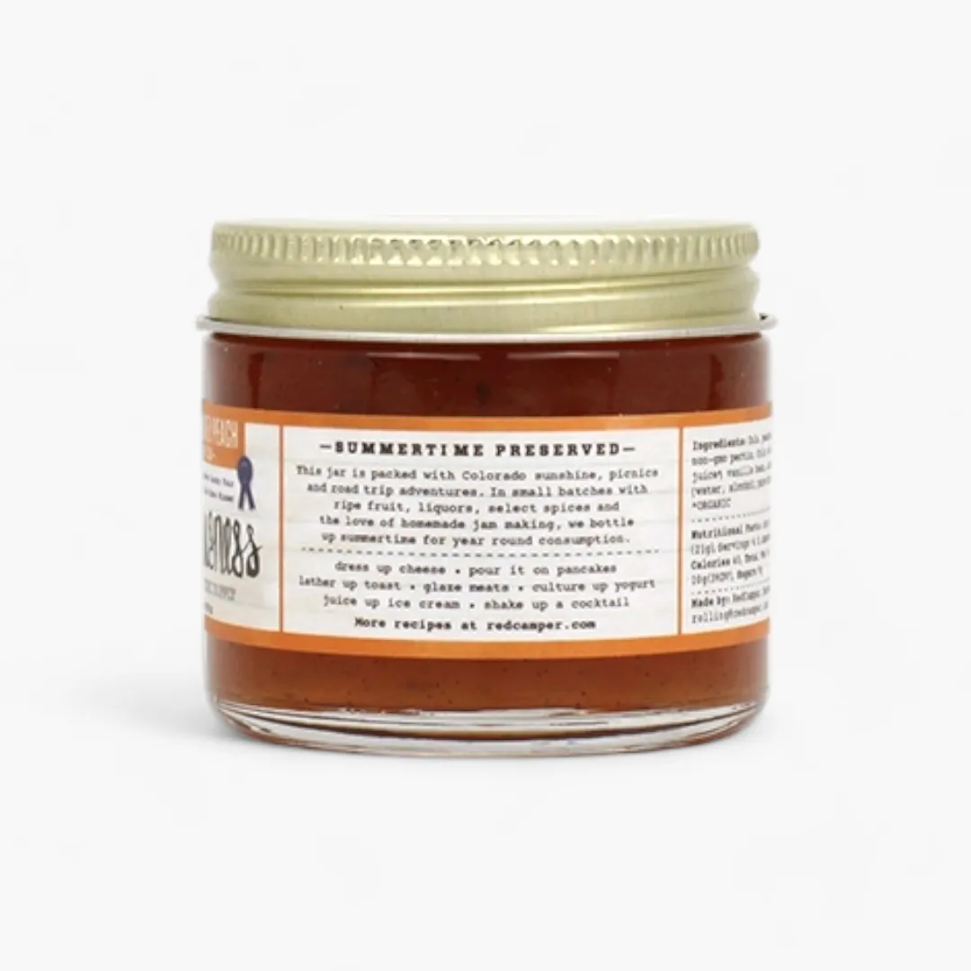 Colorado Whiskey Peach Deliciousness Preserves - Picnic Size (2.75oz)