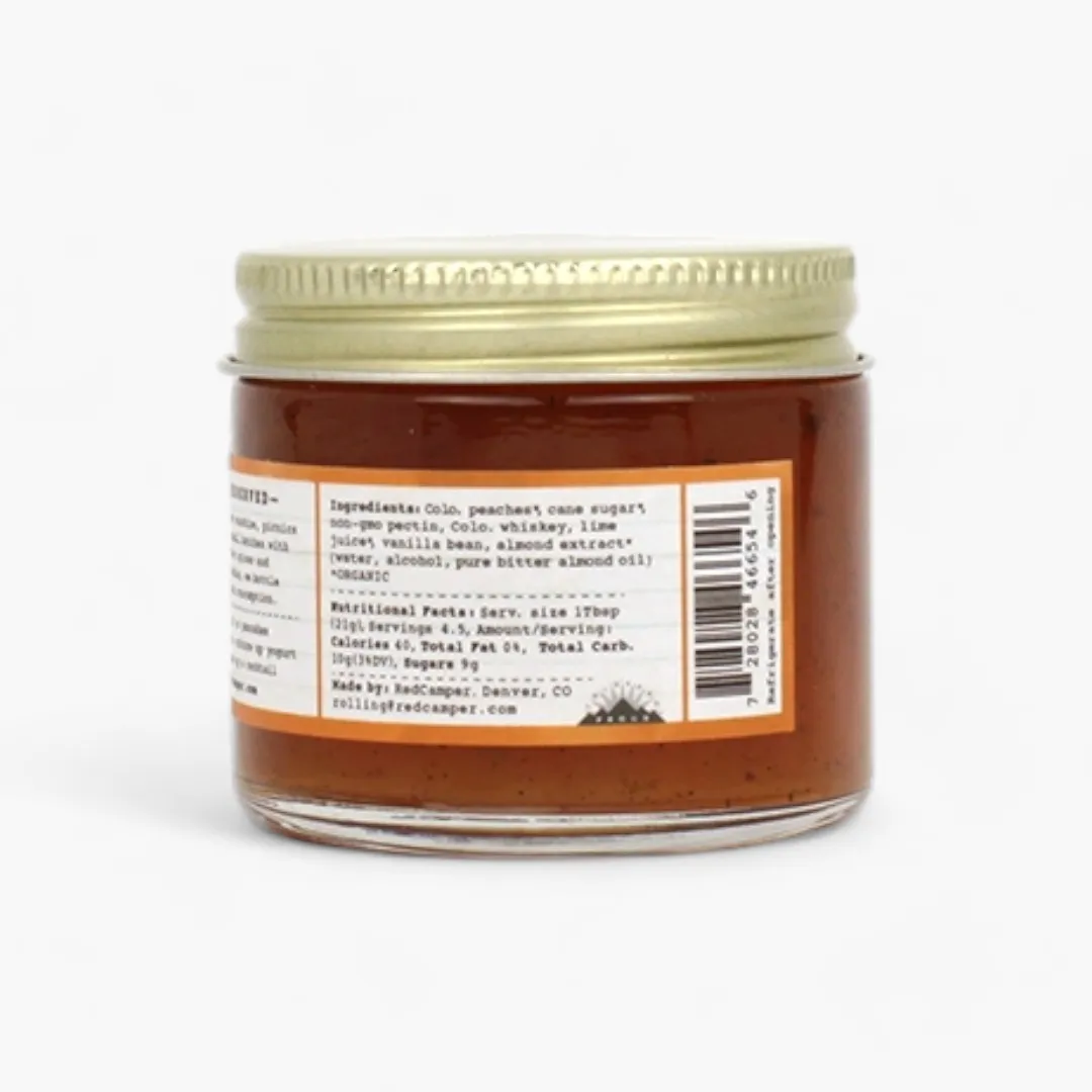 Colorado Whiskey Peach Deliciousness Preserves - Picnic Size (2.75oz)