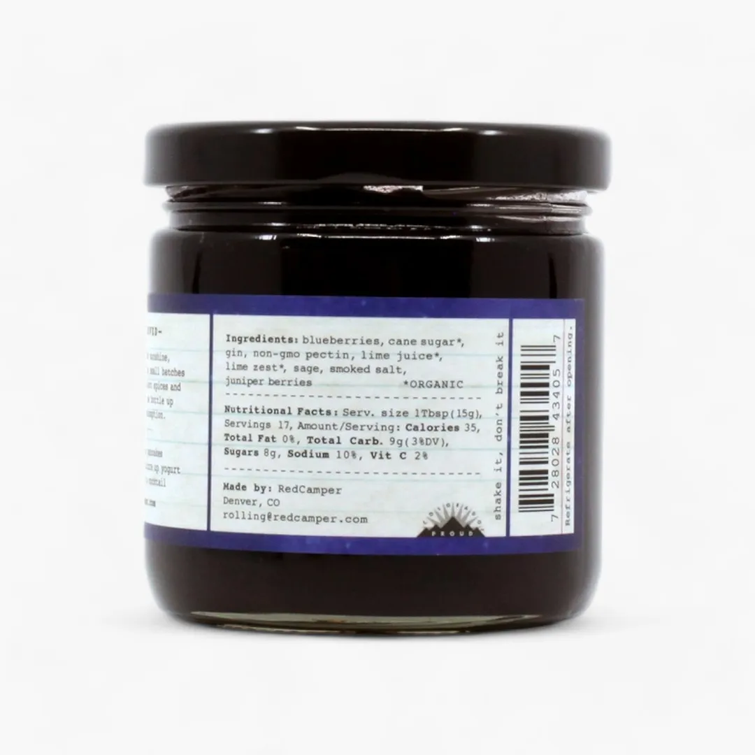 Desert Blueberry Gin Deliciousness Preserves - Cheeseboard Size (9oz)