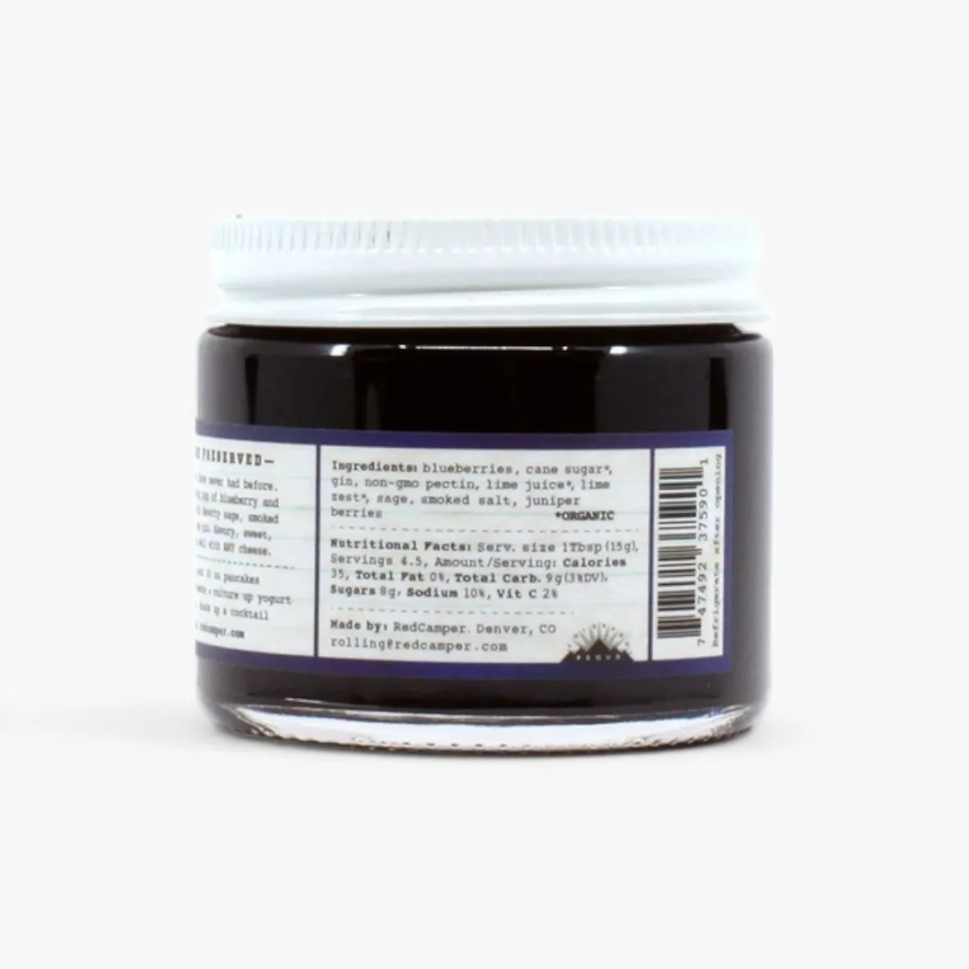 Desert Blueberry Gin Deliciousness Preserves - Picnic Size (2.75oz)
