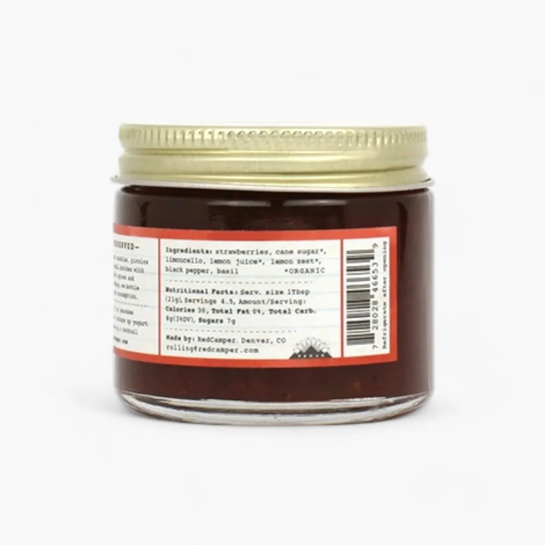 Strawberry Limoncello Deliciousness Preserves - Picnic Size (2.75oz)