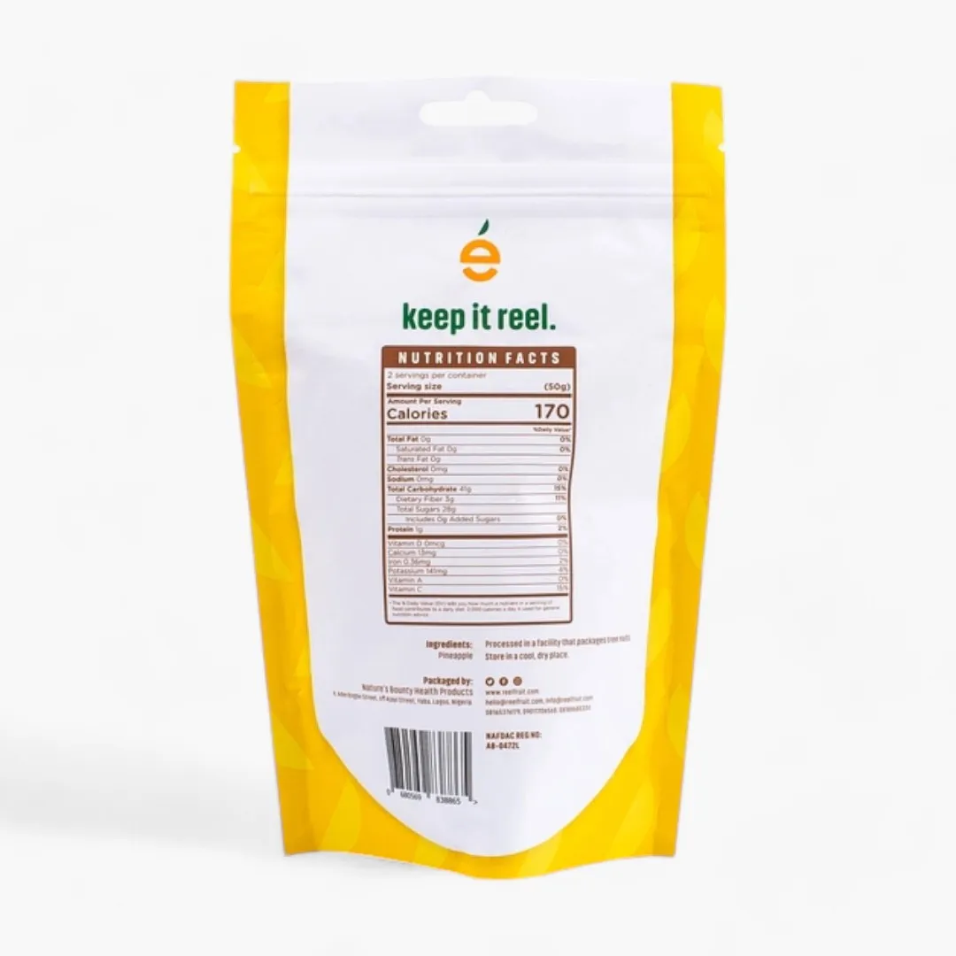 Gently Dried Pineapple. Gmo-Free, 100% Natural, No Added Sugar