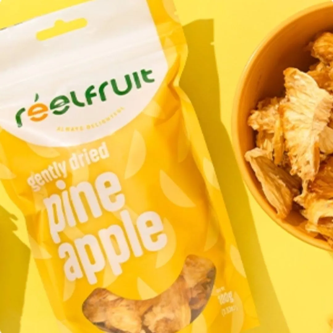 Gently Dried Pineapple. Gmo-Free, 100% Natural, No Added Sugar