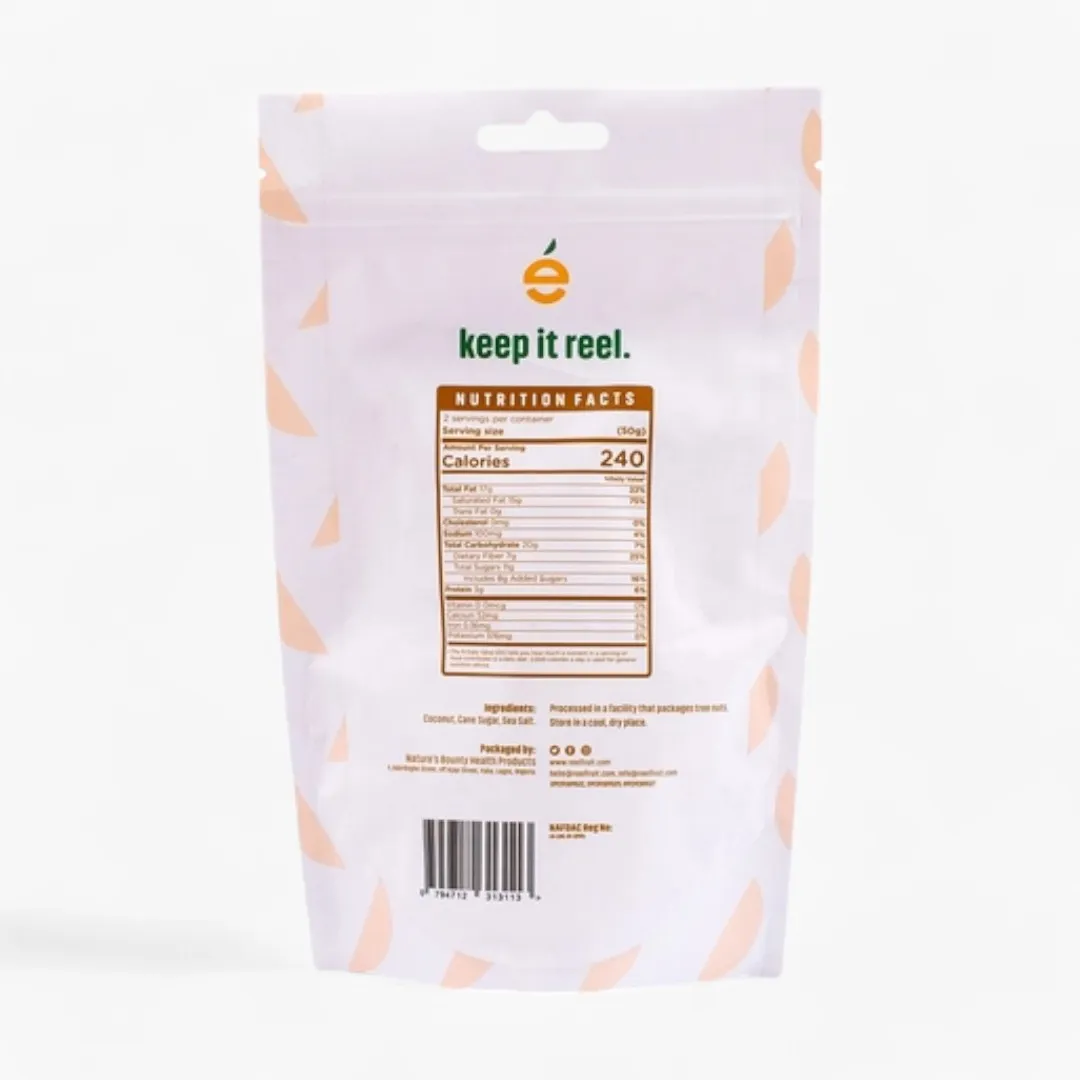 Toasted Caramel Coconut Chips Gmo Free, Vegan, Natural