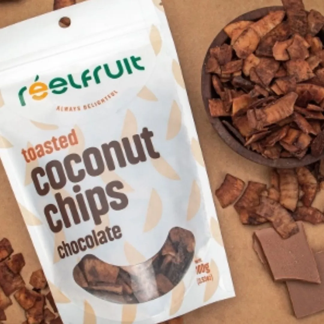 Toasted Chocolate Coconut Chips Toasted Caramel Coconut Chips Gmo Free, Vegan, Natural