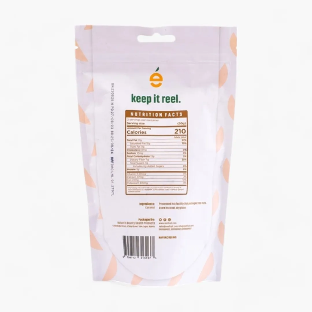 Toasted Unsweetened Sesame Coconut Chips Toasted Caramel Coconut Chips Gmo Free, Vegan, Natural, No Added Sugar