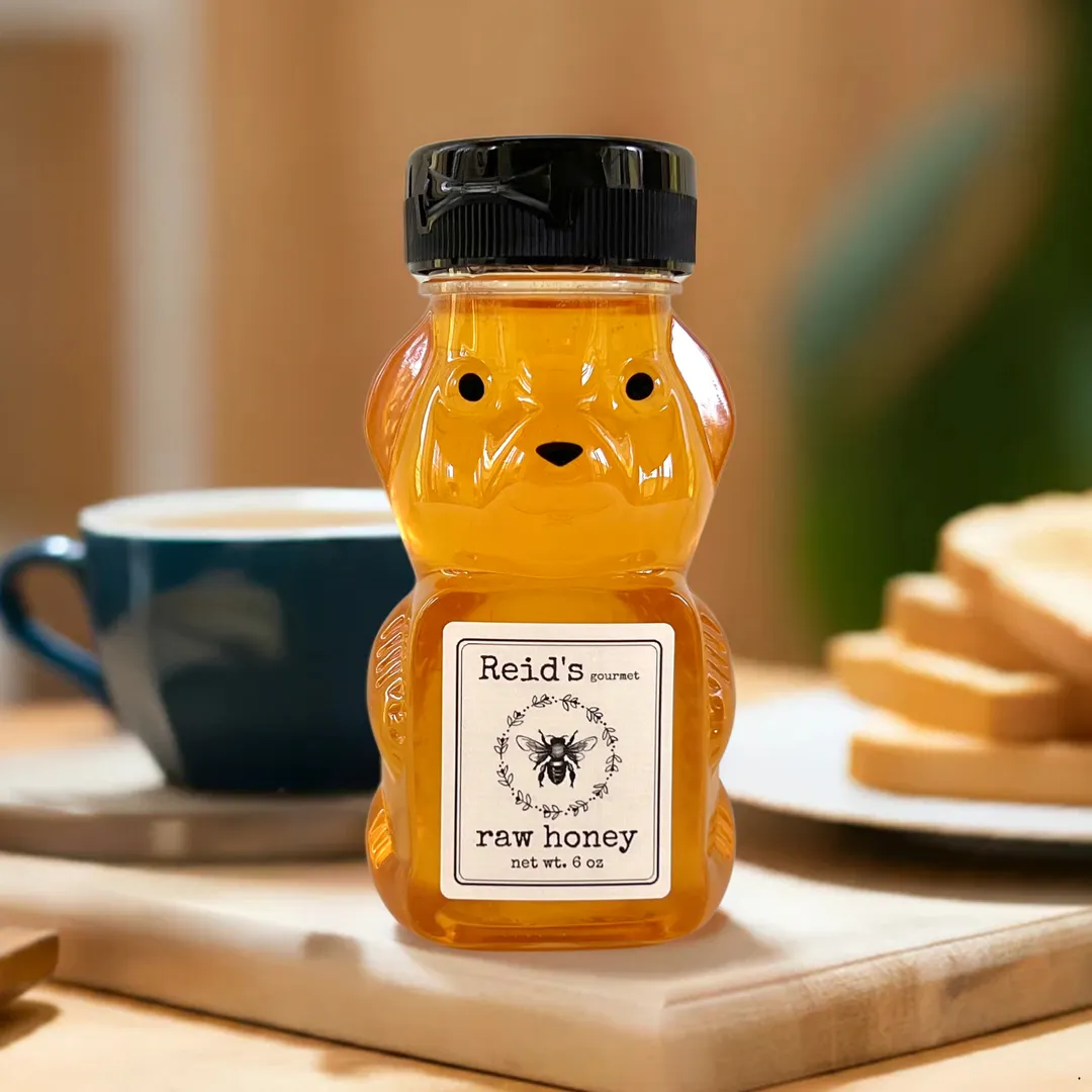 Squeezable Honey Bear – 6oz Raw Honey