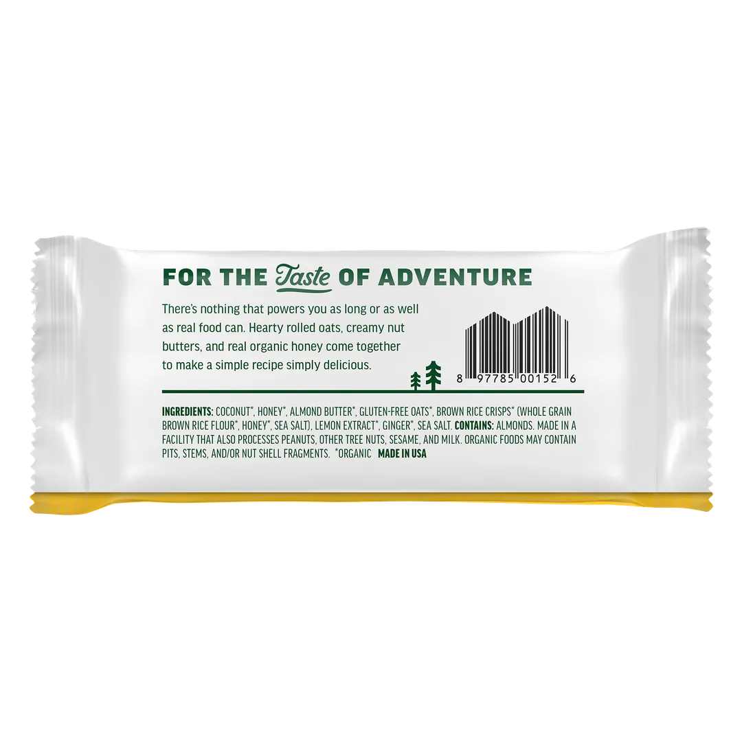 Kate's Real Food Lemon Coconut Oat Bar 2.2oz