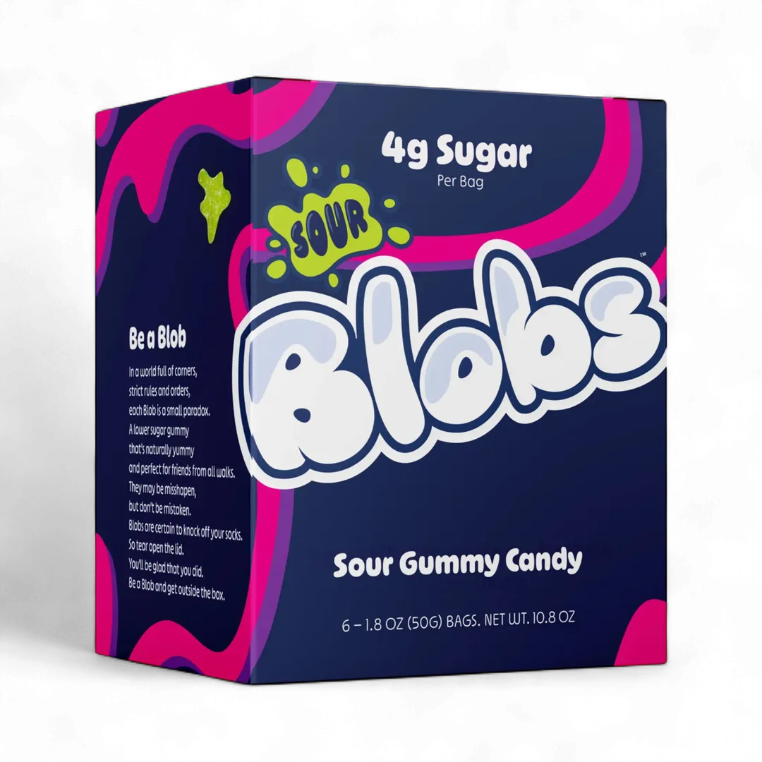 Blobs Mixed Sour Gummy Candy 1.8oz (6ct)