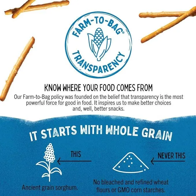 Quinn Whole Grain Sea Salt Pretzel Sticks 1.5oz