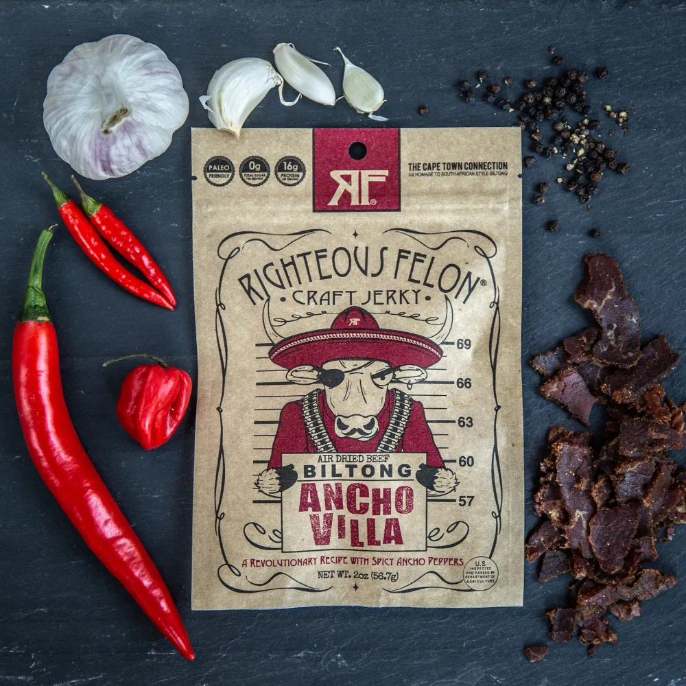 Righteous Felon Ancho Villa Biltong 2oz
