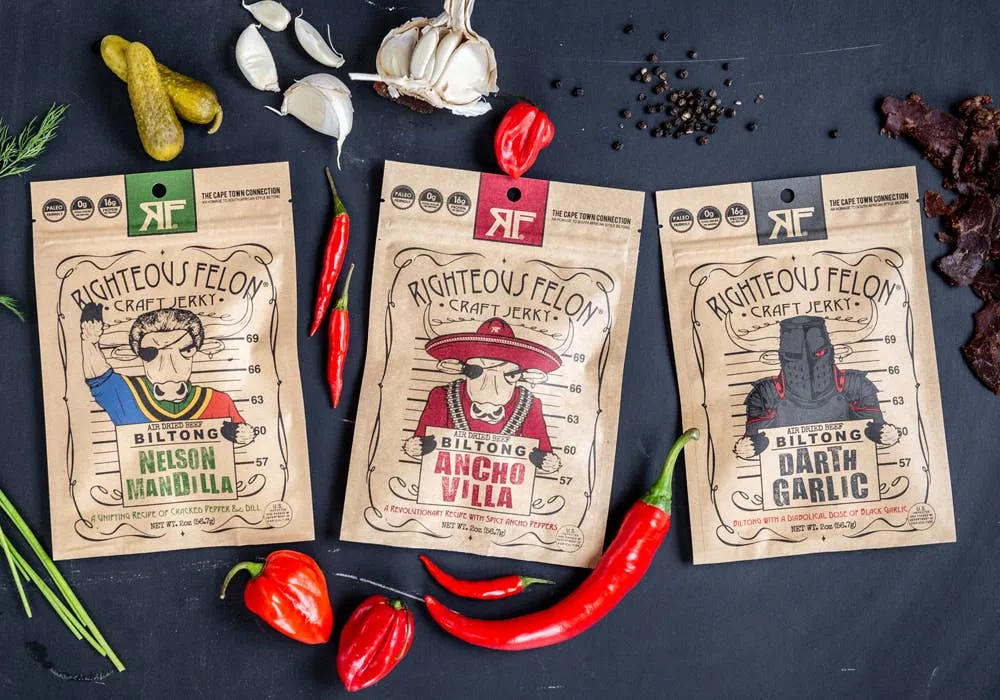 Righteous Felon Ancho Villa Biltong 2oz